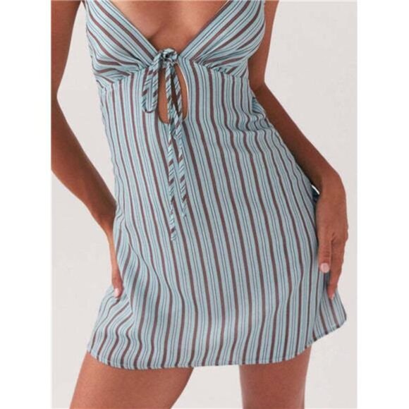 Tie-Front Mini Cami Dress - Picture 12 of 12